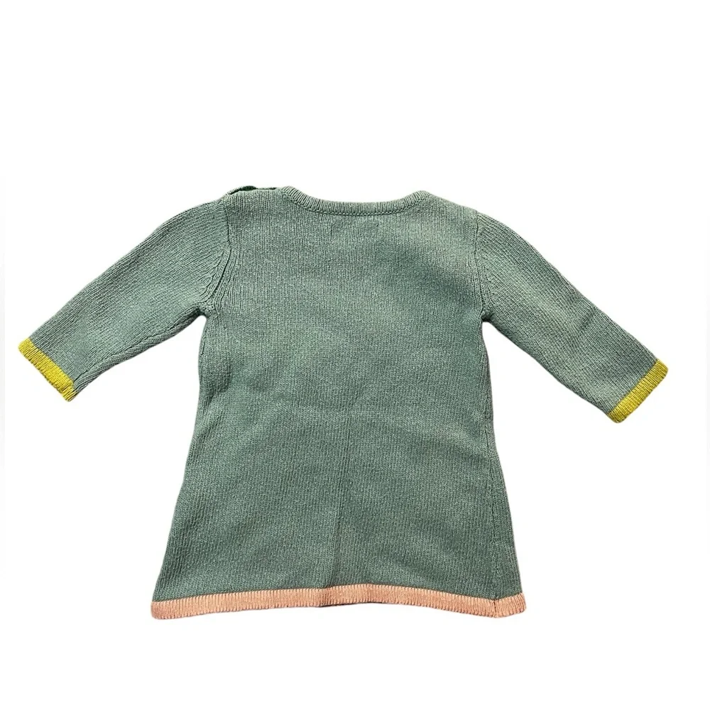 🍐 🍂 Baby Boden 3-6 months pear sweater dress - Picture 2 of 3